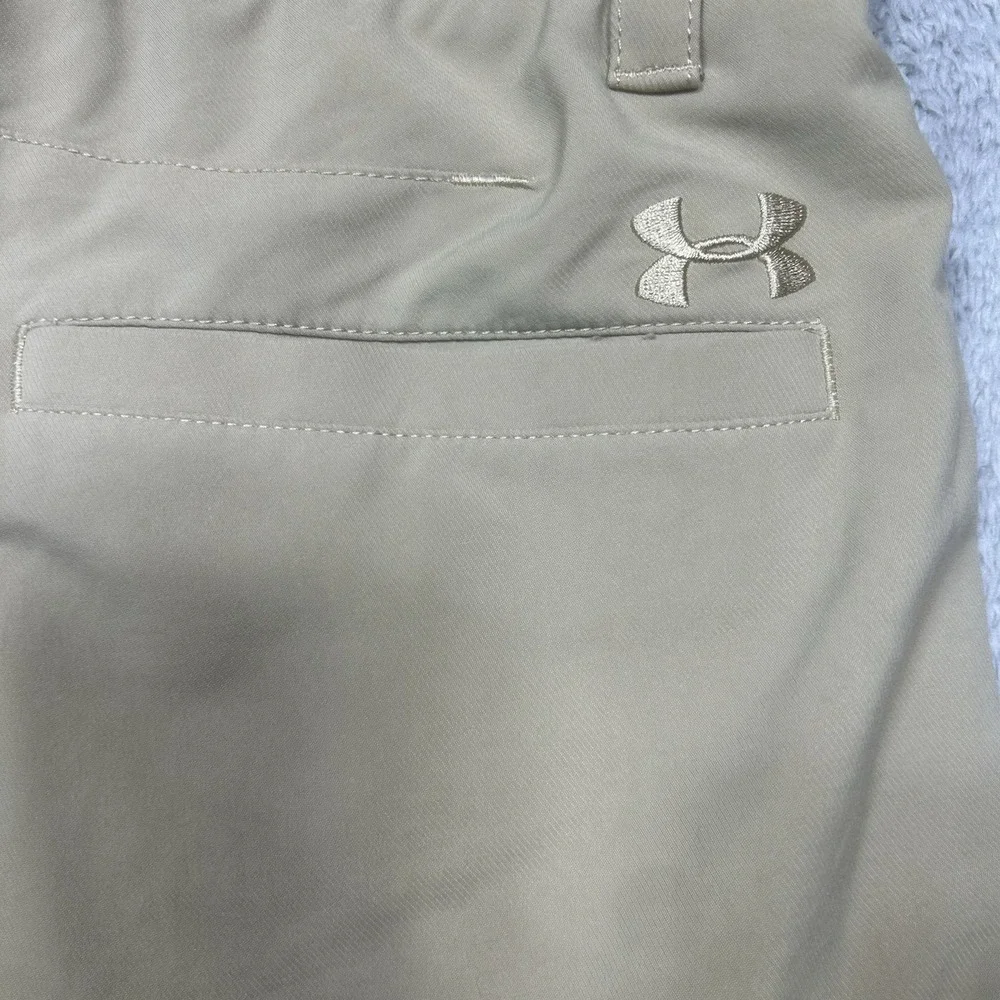 Under Armour Pants Mens‎ 34x32 Beige Golf Chino Cotton Blend Stretch Activewear